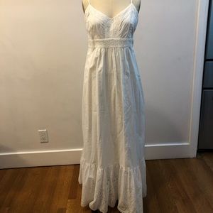 Unworn Banana Republic White Maxi Dress